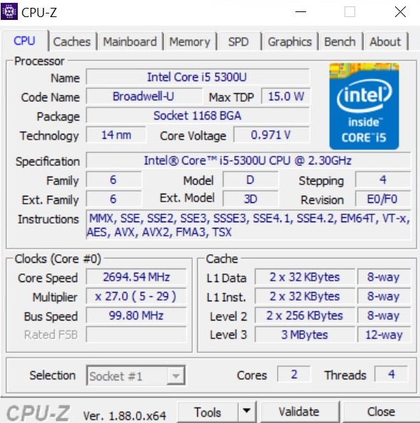 Core i5-5300U