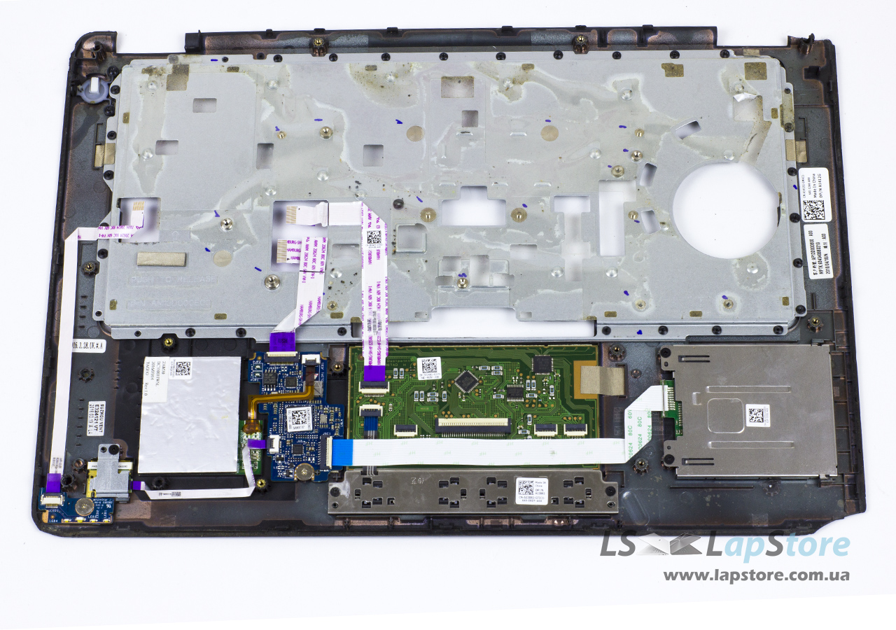 Верхня частина корпусу Palmrest c тачпадом + сканер відбитку пальців + Card Reader (на запчастини) DELL LATITUDE E5450 - Зображення 2