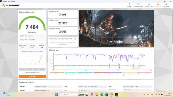 Dell Precision 3561 Core i7-11850H/ RAM 32 Gb/ SSD 512 Gb/ 15,6" FHD/ NVIDIA T600 4 Gb - Зображення 8