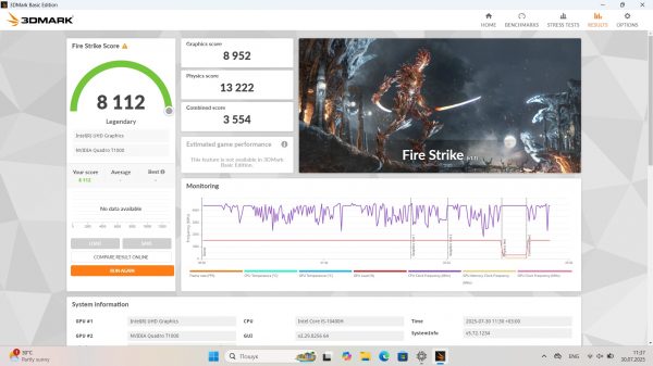 Dell Precision 7550 Core i5-10400H/ RAM 16 Gb/ SSD 512 Gb/ 15,6" FHD/ NVIDIA Quadro T1000 4 Gb - Зображення 8