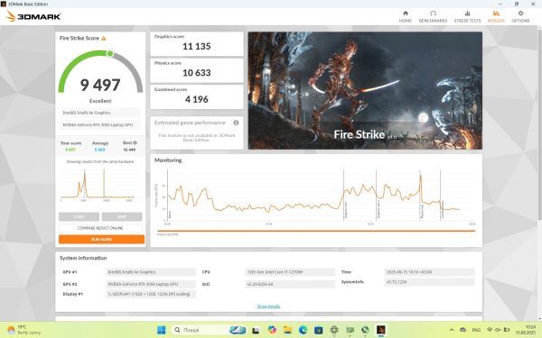 Dell XPS 15 9520 Core i7-12700H/ RAM 16 Gb/ SSD 512 Gb/ 15,6" FHD+/ NVIDIA GeForce RTX 3050 4 Gb - Зображення 8