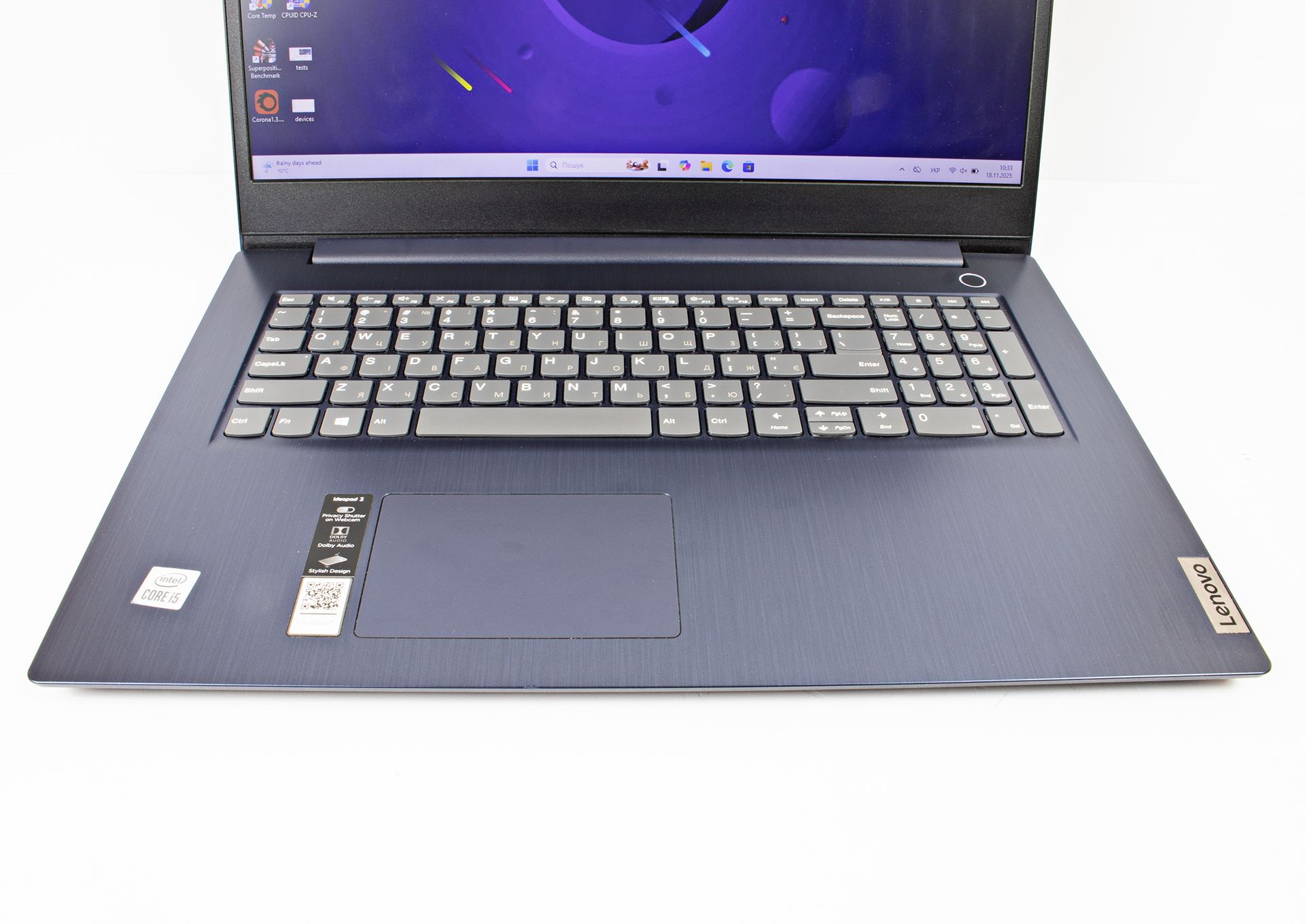 Lenovo IdeaPad 3 Core i5-1035G1/ RAM 20 Gb/ SSD 512 Gb/ 17,3" HD+ - Зображення 5